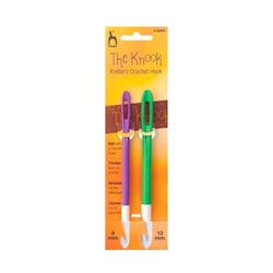 Knooking virknål 2pack av Plast Pony 8/10 mm