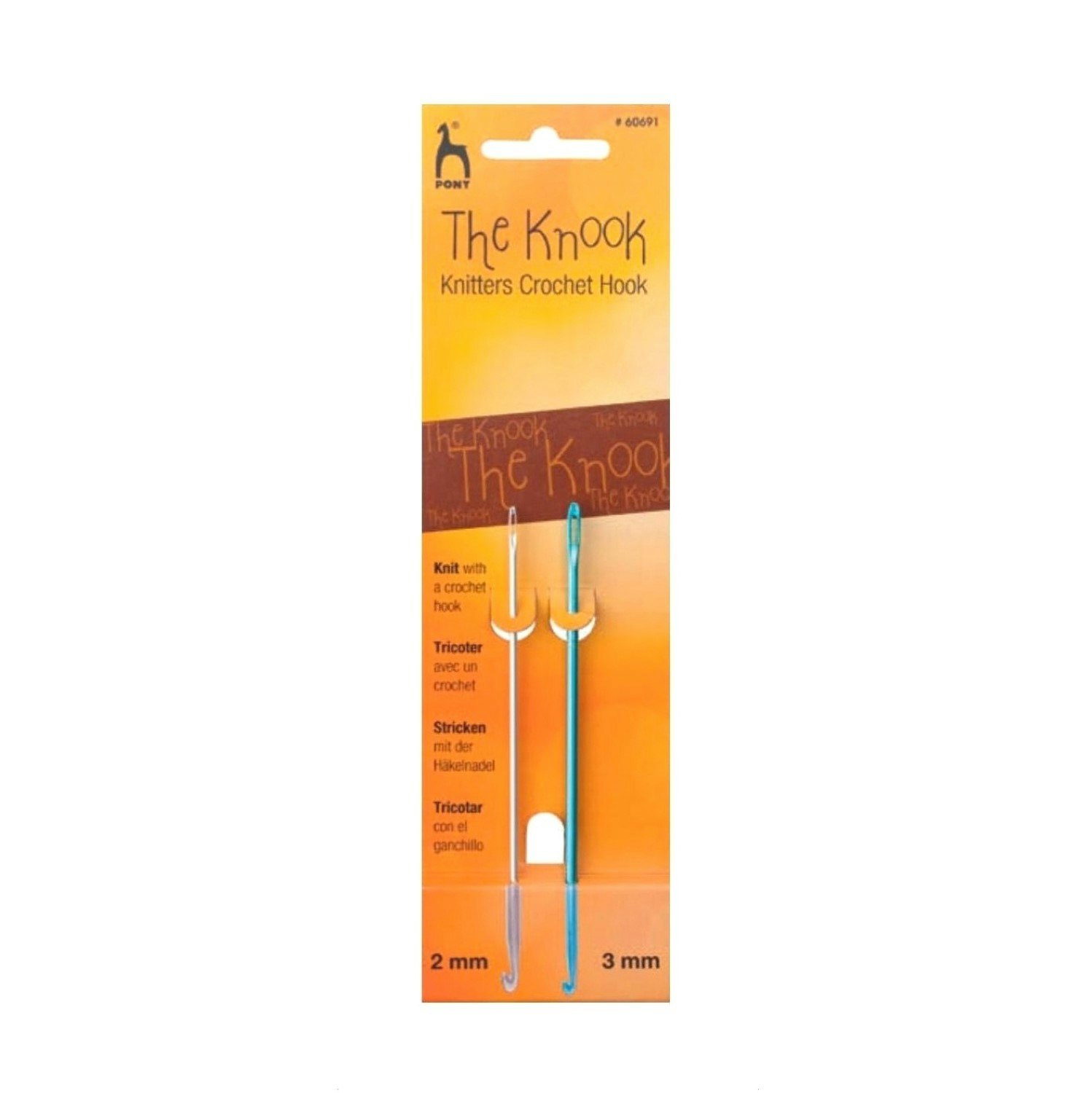 Knooking virknål 2pack av Aluminium Pony