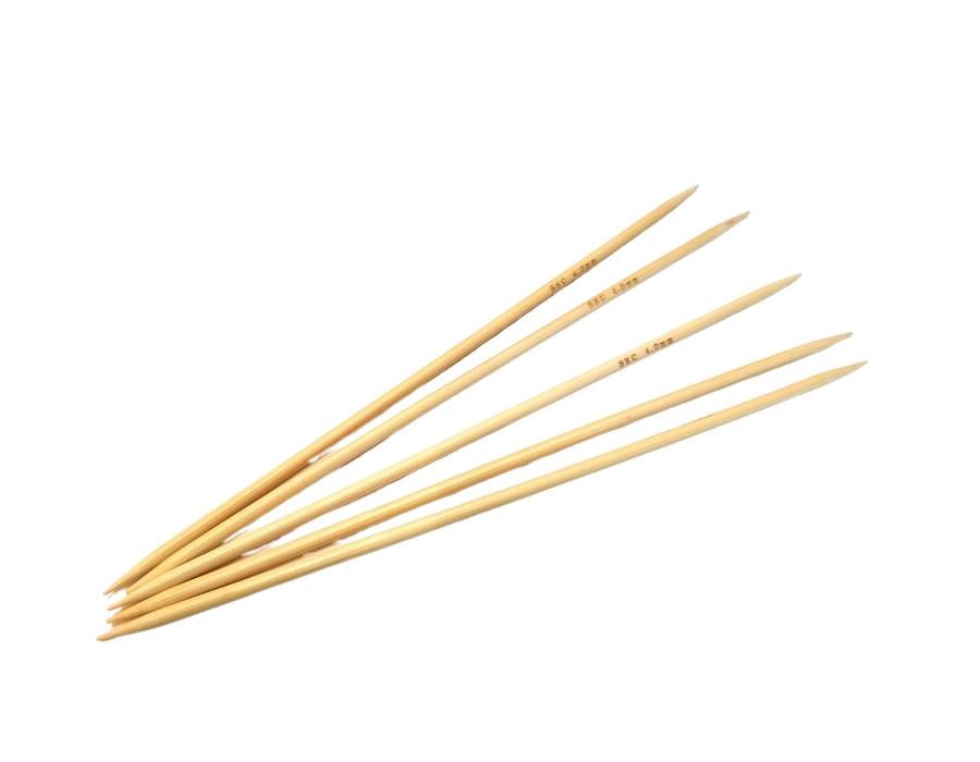Strumpstickor i Bambu 20 cm längd SKC