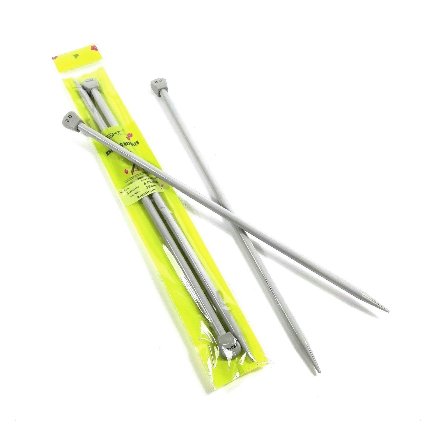 Ett par stickor av alu 35 cm 5,50-9,00 mm
