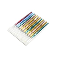 Virknålar Set 12 st Tulip 0,50-2,10 mm stål  med plast handtag