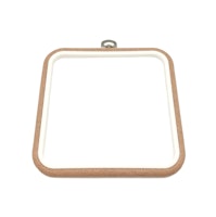 Broderiram kvadrat 15x15 cm Flexi Plast