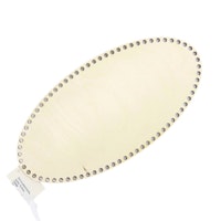 Korgbotten Väskbotten i trä oval 30 x 15 cm