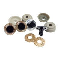 Säkerhetsögon 4-pack 20 mm glitter