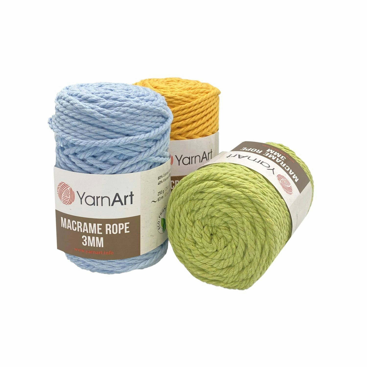 Macrame Rope 3 mm YarnArt 250g