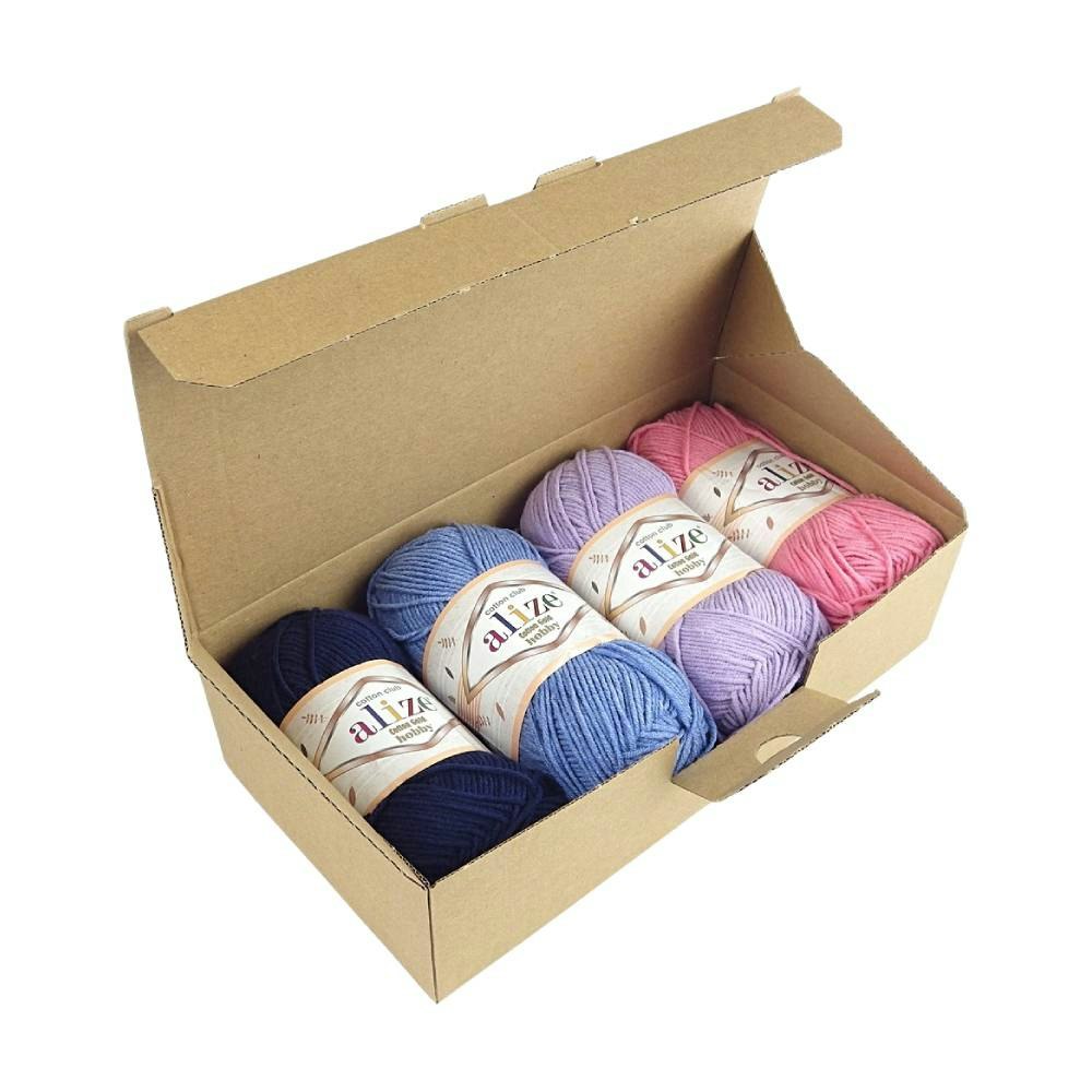 Garnset 4x50g Cotton Gold Hobby