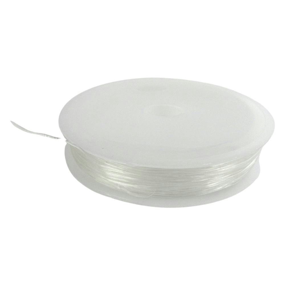 Elastisk tråd 20 m transparent