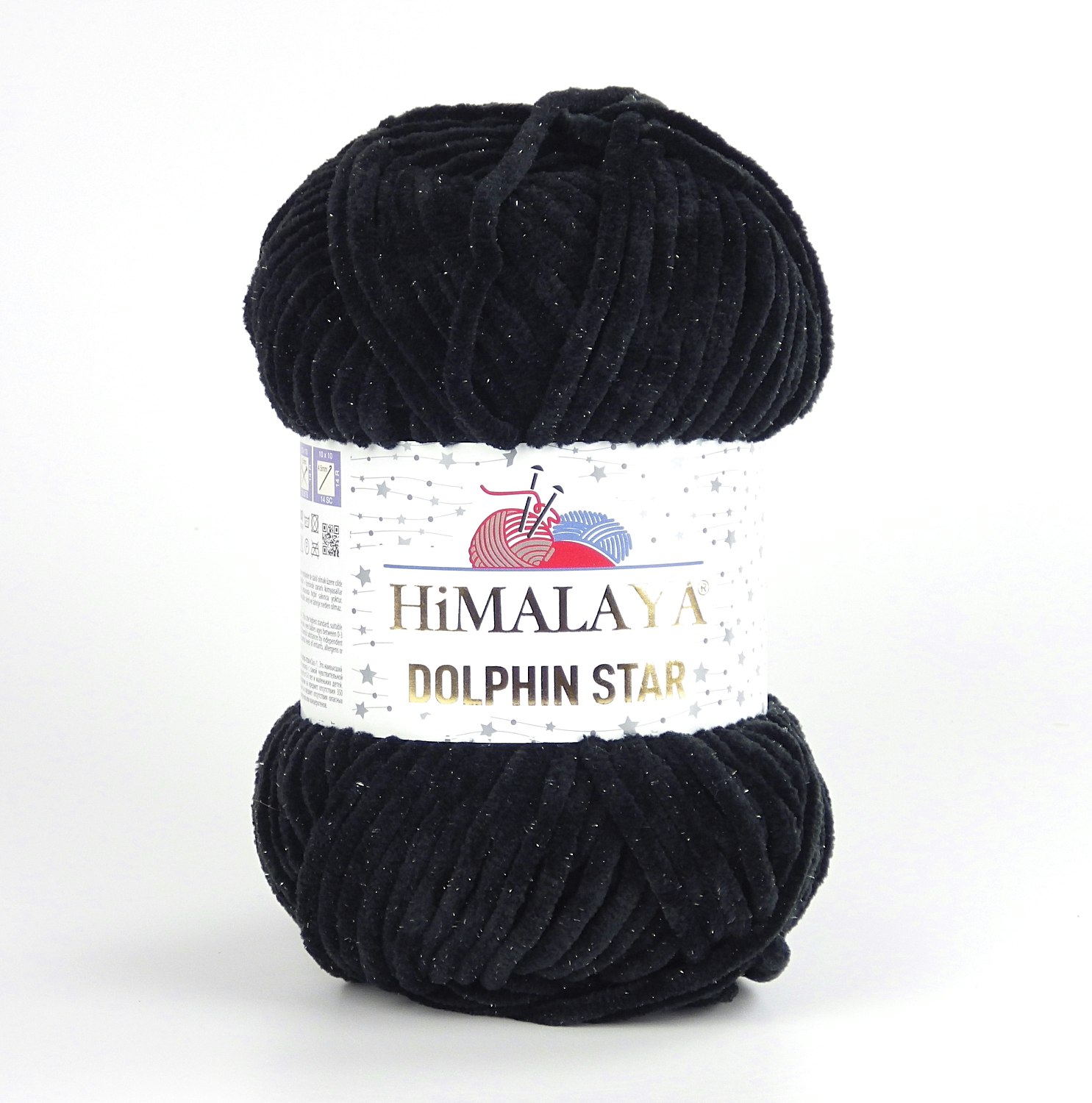 glitter tjockt garn dolphin star himalaya