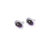 Säkerhetsögon med ögonfransar 17mm