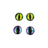 Kattögon av glas 4st 12mm
