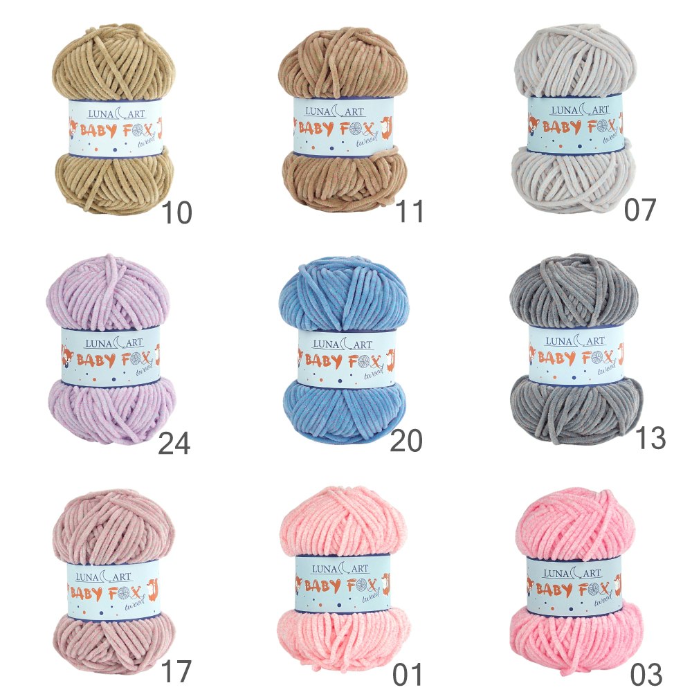 Baby Fox Tweed Luna Art