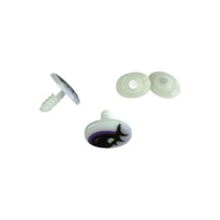Säkerhetsögon med ögonfransar 17mm