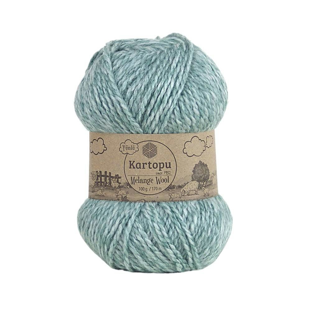 melange wool kartopu ullgarn tjockt mössa