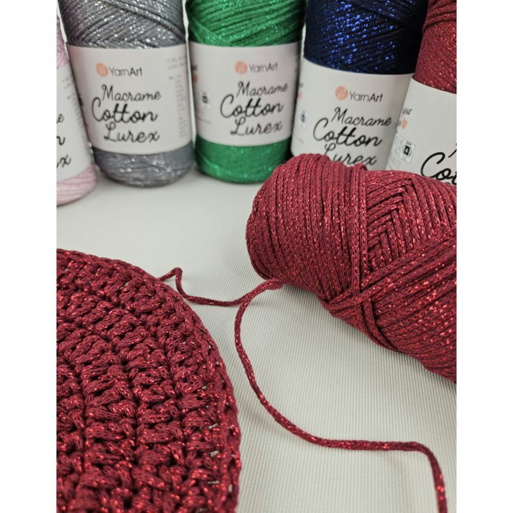 Macrame Cotton Lurex 2 mm YarnArt 250g