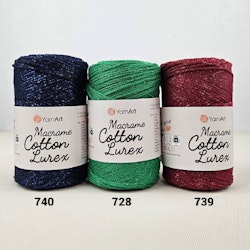 Macrame Cotton Lurex 2 mm YarnArt 250g