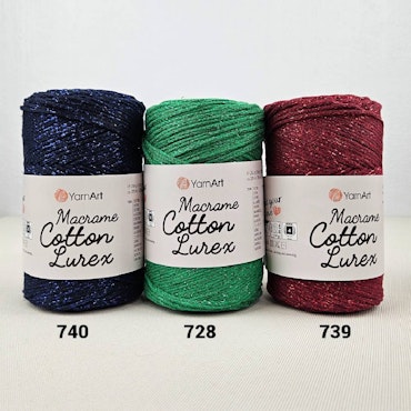 Macrame Cotton Lurex 2 mm YarnArt 250g