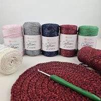 Macrame Cotton Lurex 2 mm YarnArt 250g