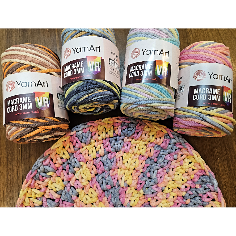 Macrame Cord 3 mm YarnArt 250g