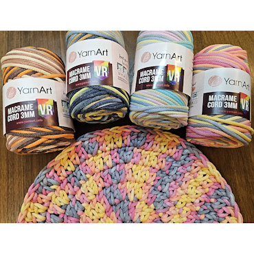 Macrame Cord 3 mm YarnArt 250g