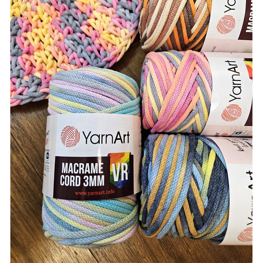 Macrame Cord 3 mm YarnArt 250g
