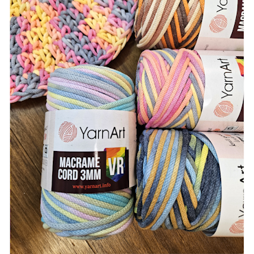 Macrame Cord 3 mm YarnArt 250g