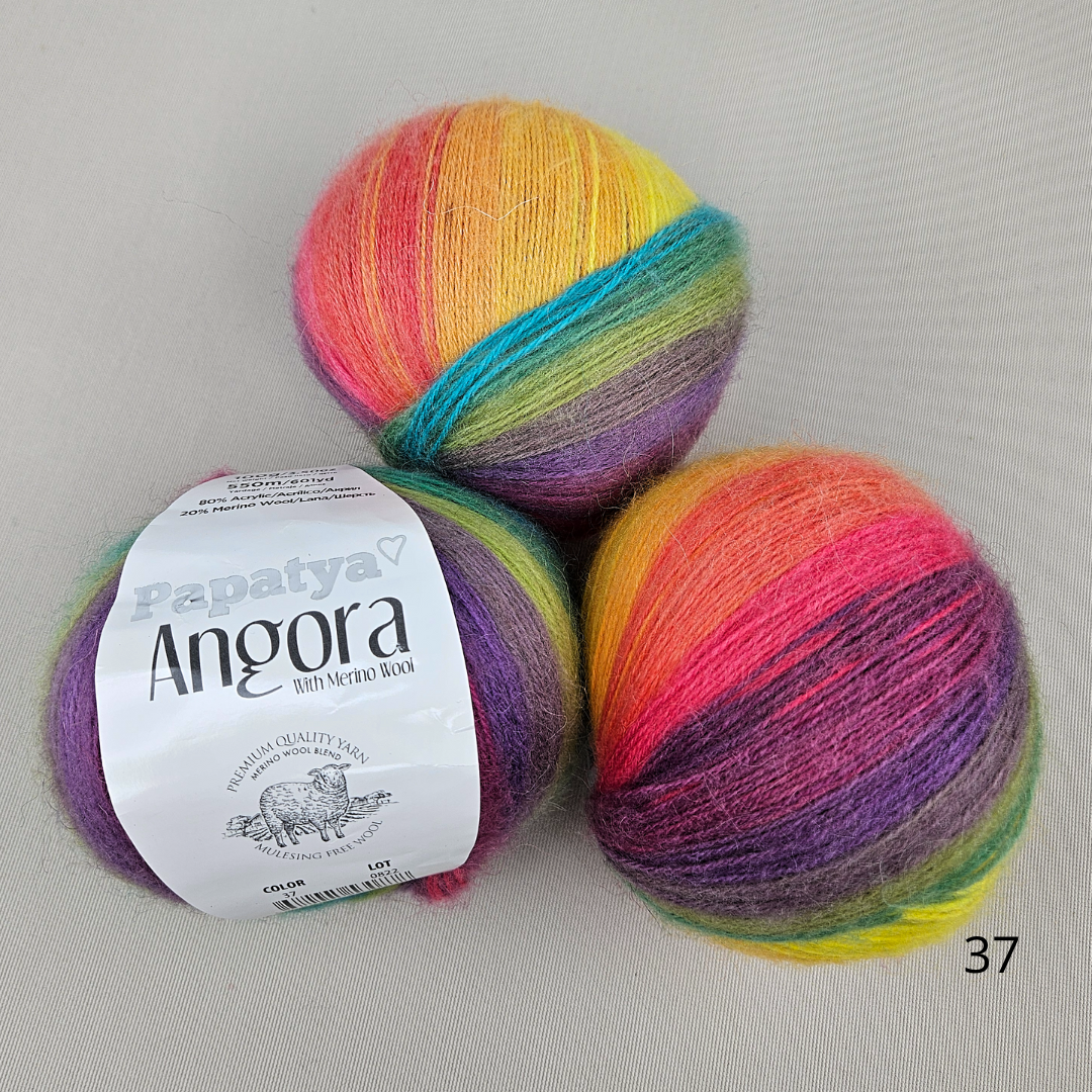 Papatya Angora Batik Kamgarn