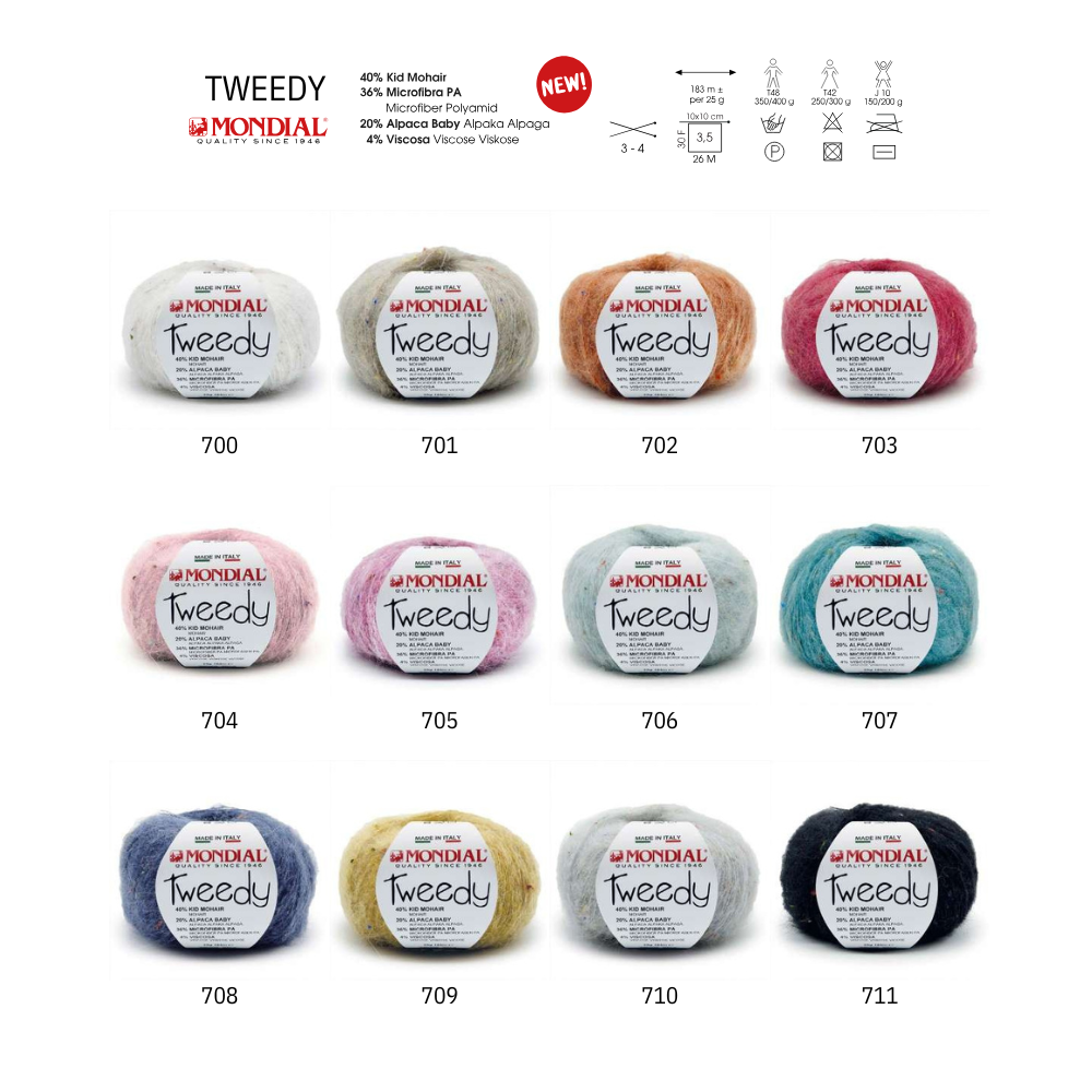 Tweedy Mondial mohaigarn