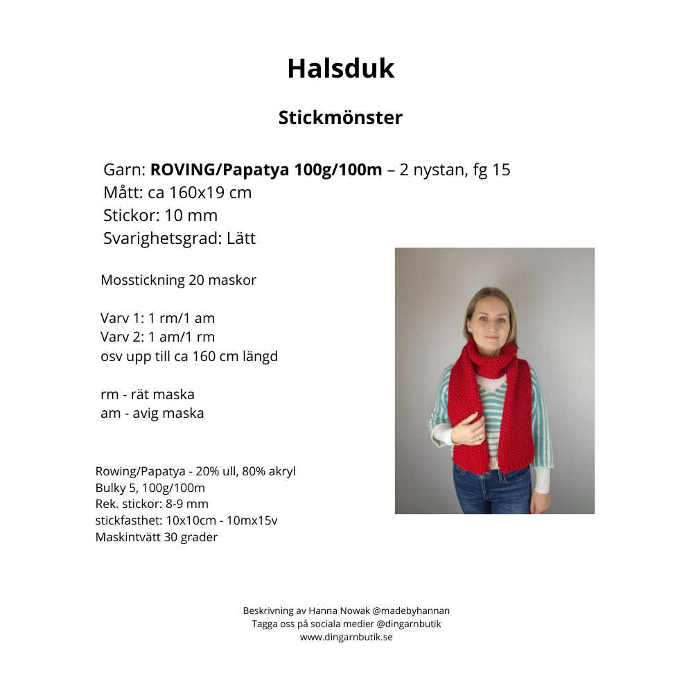Mönster Halsduk Roving