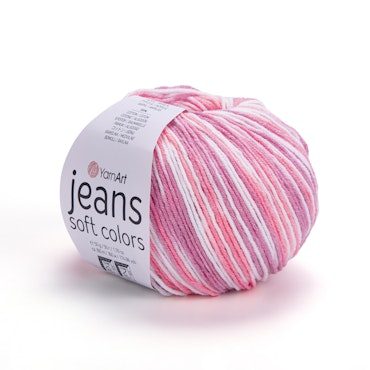 Jeans Soft Colors bomull 50g/160m YarnArt