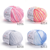 Jeans Soft Colors bomull 50g/160m YarnArt