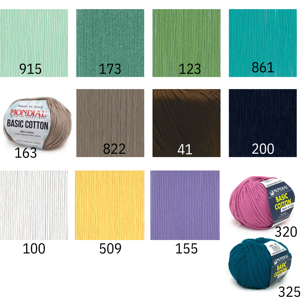 Basic Cotton Mondial bomullsgarn 8/4