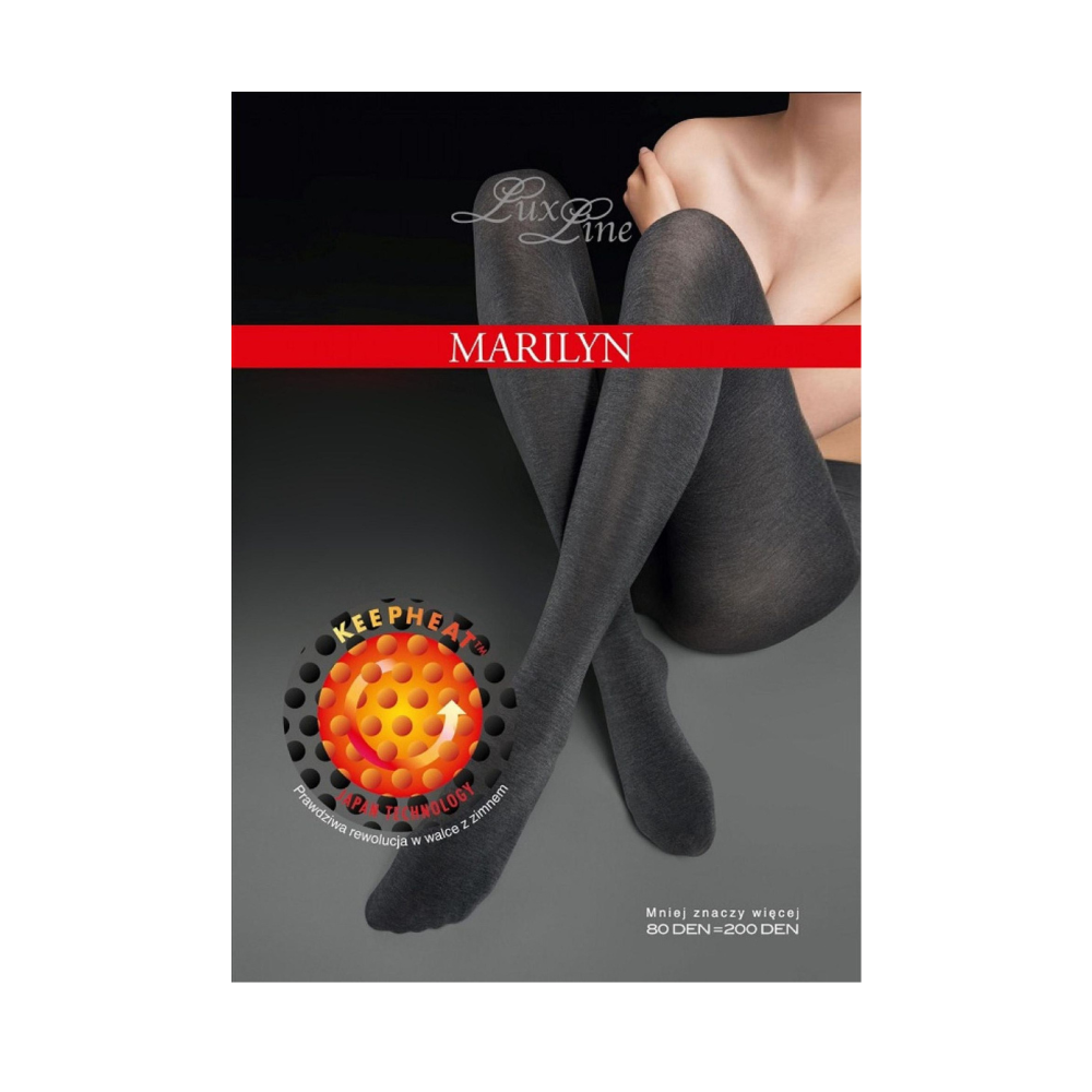 Keep Heat Marilyn 80 den strumpbyxor Lux Line Svarta 5/XL (48-50)