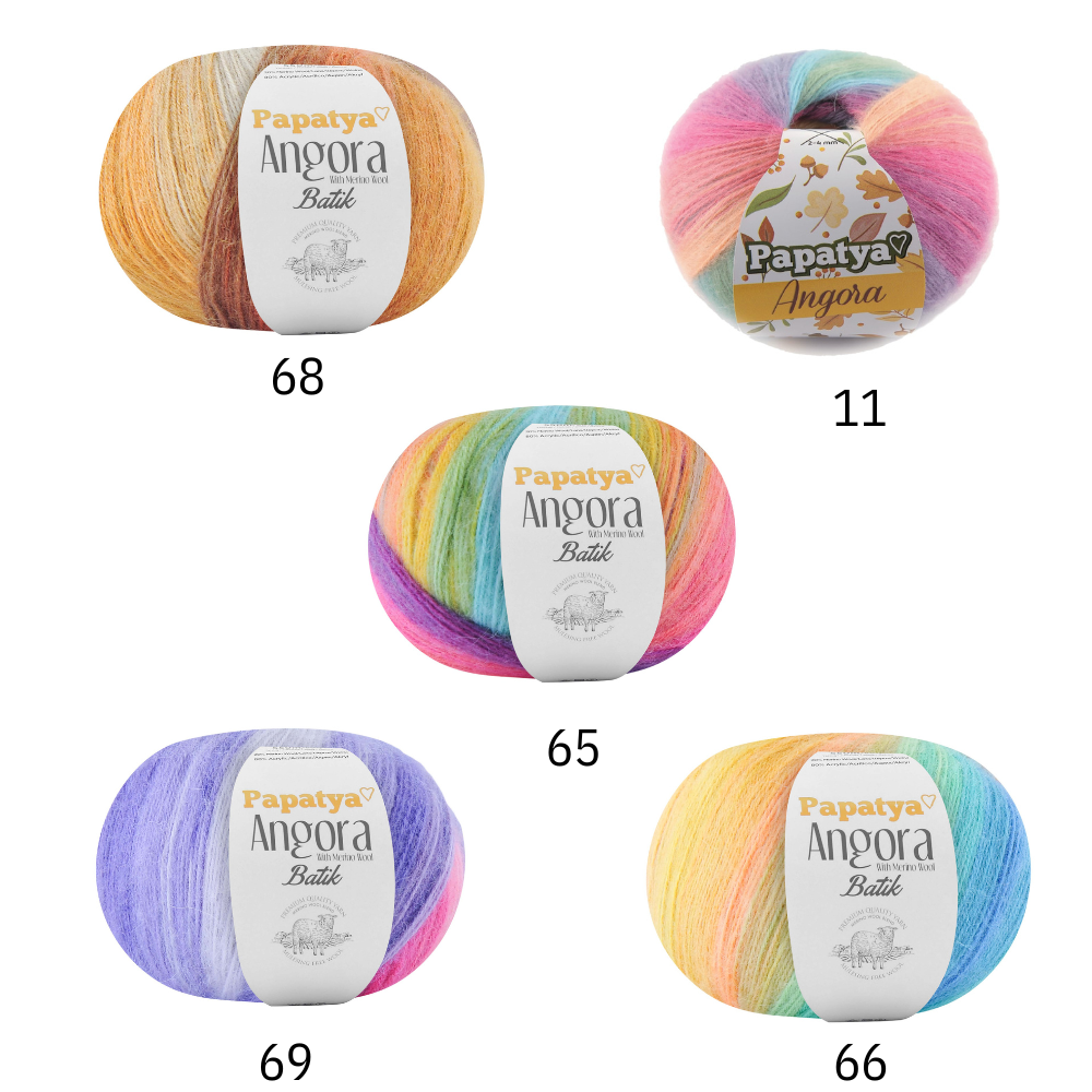 Papatya Angora Batik Kamgarn