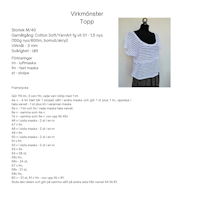 Virkmönster sommar topp Cotton Soft