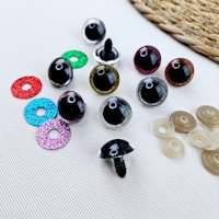 Säkerhetsögon 4-pack 20 mm glitter