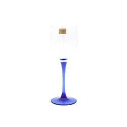 Större rödvinsglas "Cobalt", blå fot - Luminarc, Frankrike