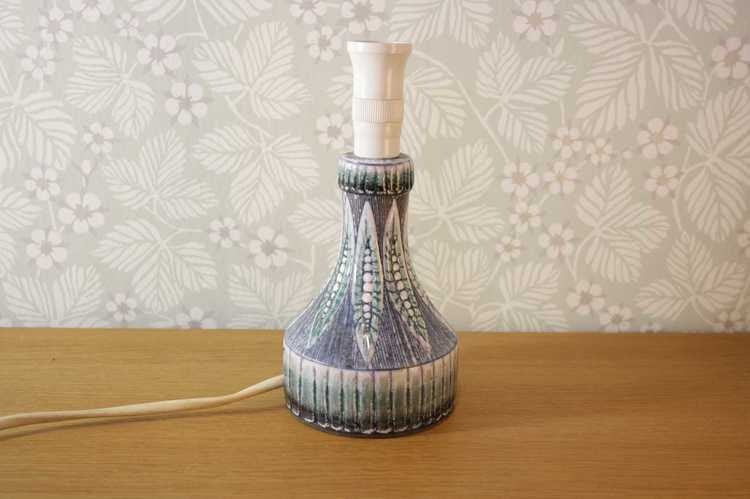 Lampfot i keramik - Alingsås keramik 805 ljusblå