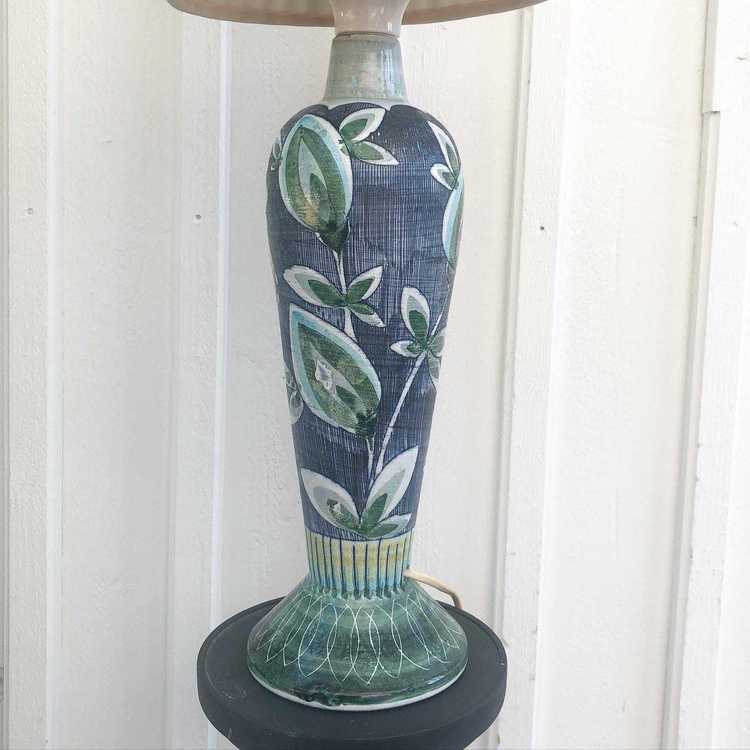 Golvlampa - Marian Zawadsky, Tilgmans keramik närbild