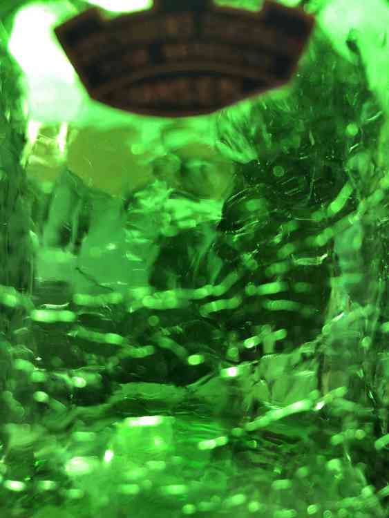 Glasflaska, grön - Ture Berglund, Skansen