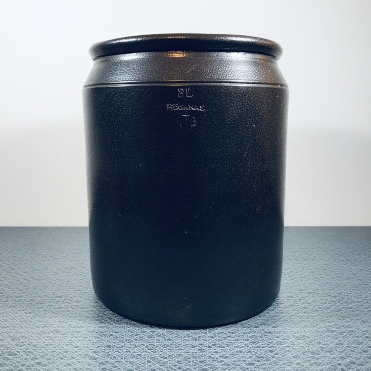 höganäs keramik krus brunt 8 liter