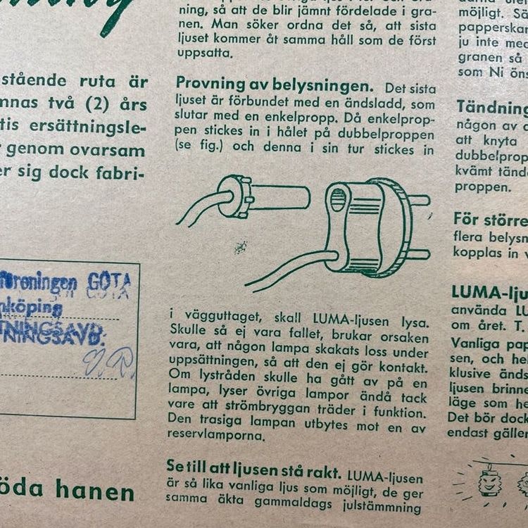 Julgransbelysning, originalförpackning - LUMA