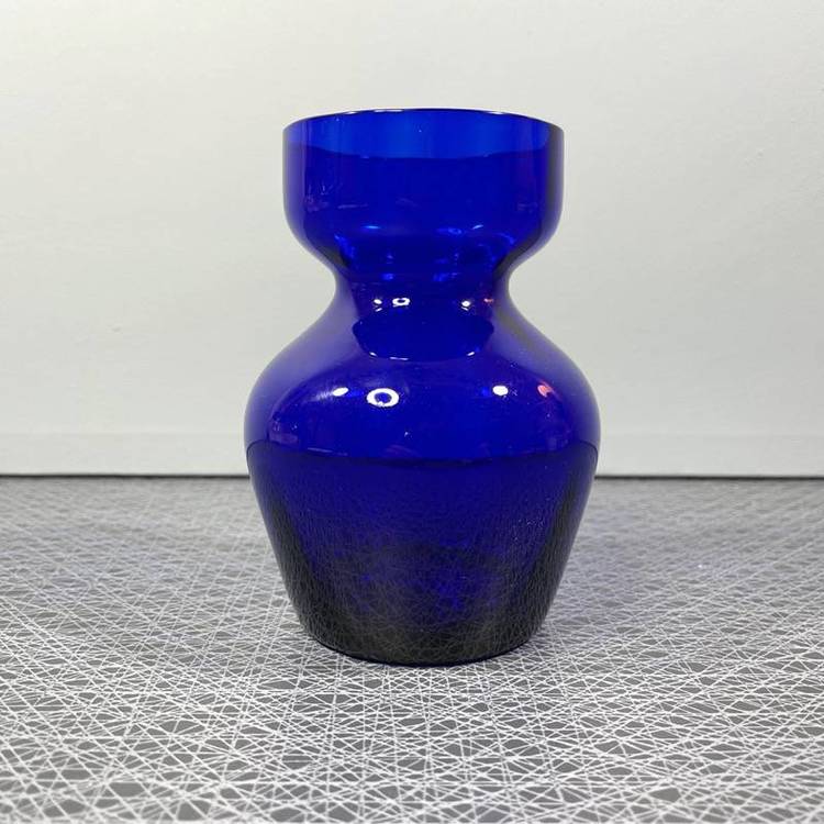 Blå hyacintvas i glas