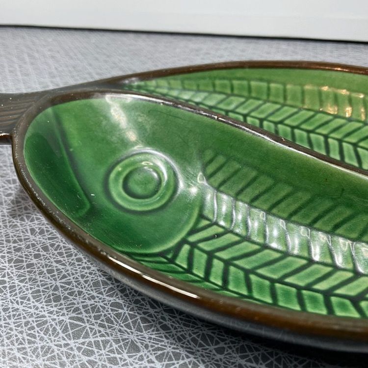 Fiskfat i grön keramik - Gabriel keramik