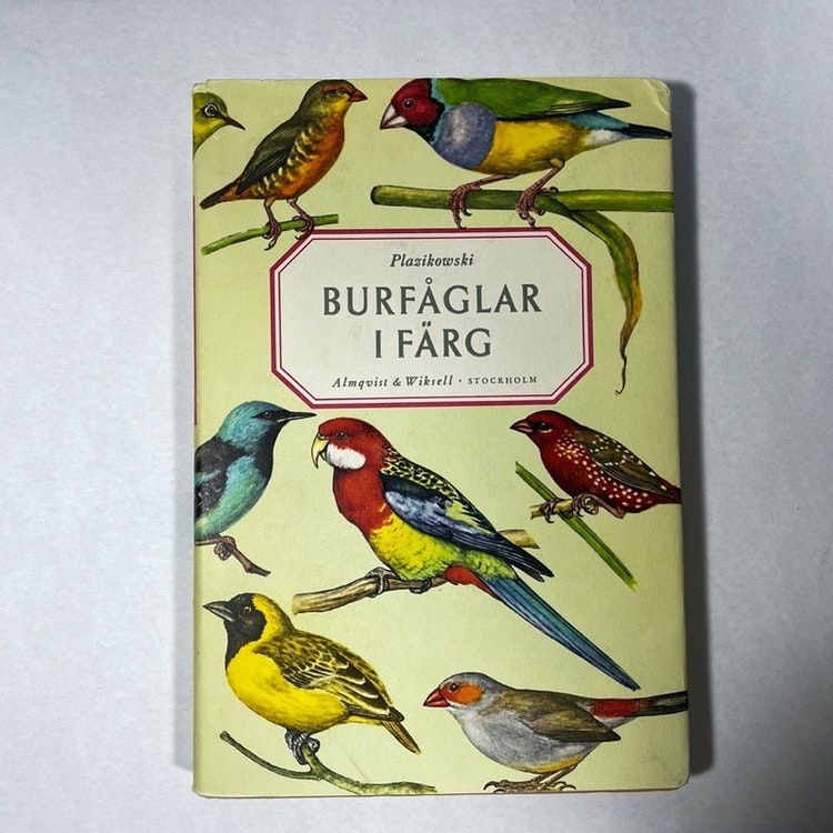 Bok, Burfåglar i färg - 1964 framsida