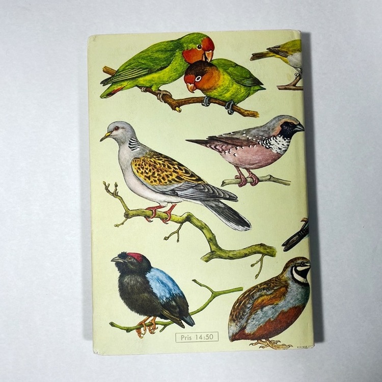 Bok, Burfåglar i färg - 1964 baksida