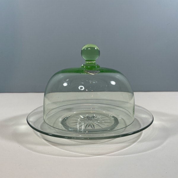 Liten ostkupa - grönt glas, Gullaskruf