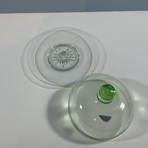 Liten ostkupa - grönt glas, Gullaskruf