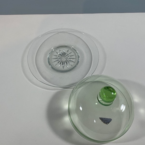Liten ostkupa - grönt glas, Gullaskruf