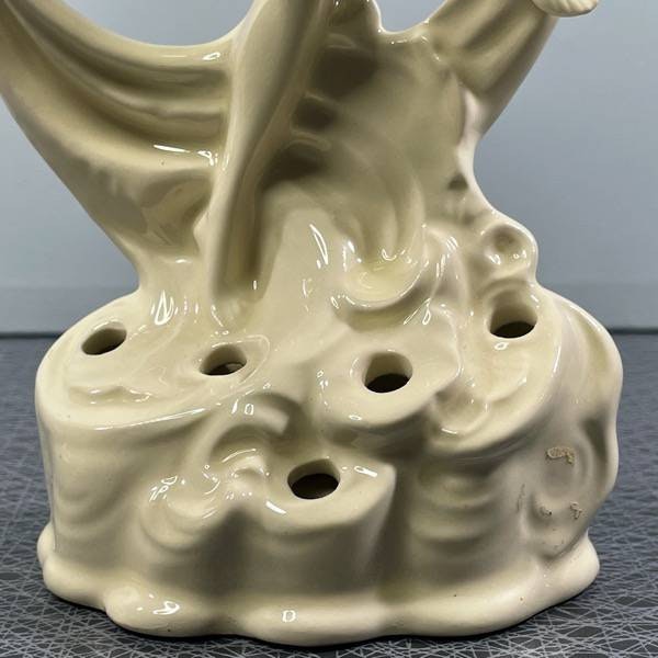 Blomvas / Figurine, vit porslin