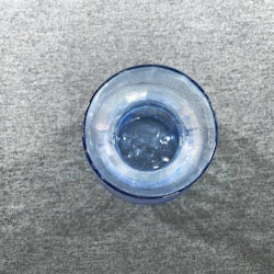 Lökvas - blått handblåst glas